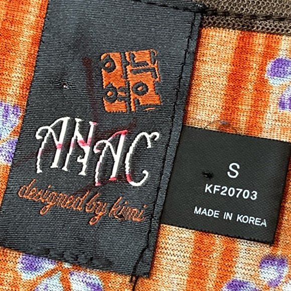 ANTHROPLOGIE Anac SHIRT Side Knot Tie Neck MIXED PRINTS Art to Wear  ROMANTIC S - Picture 12 of 16